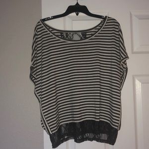 Pretty black lace shirt